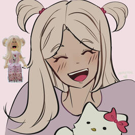 sketch + headshot + coloured